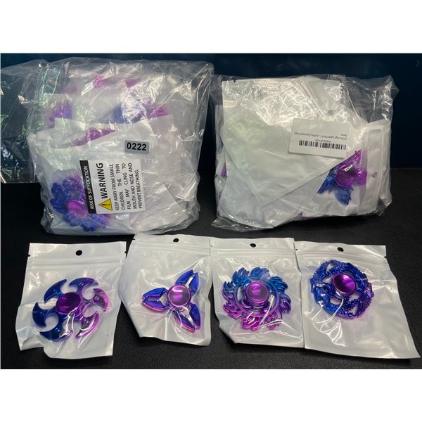 Lot of 2 Multi-Packs of Fidget Spinners/Sensory Toys - 20 PCS Each - New