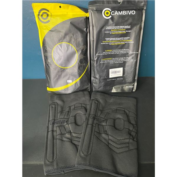 Lot of 2 Packs of Cambivo NS13 Knee Braces - 2 Per Pack - Black - X-Large - New