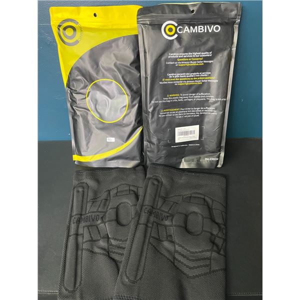 Lot of 2 Packs of Cambivo NS13 Knee Braces - 2 Per Pack - Black - X-Large - New