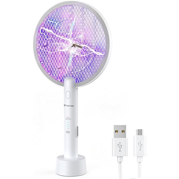 Lot of 1 Tmactime Electric Mosquito/Fly Swatter - Rechargeable - Brand New!