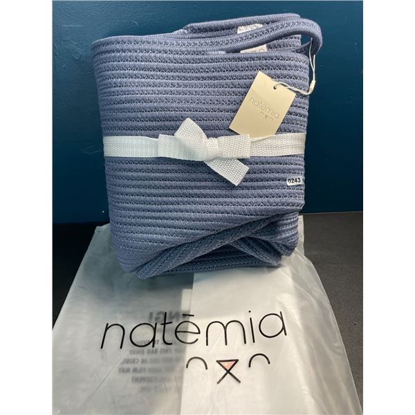 Lot of 1 Natemia Rope Storage Basket/Toy Organizer - 20 x 20 x 14 inch - Grey - Brand New!