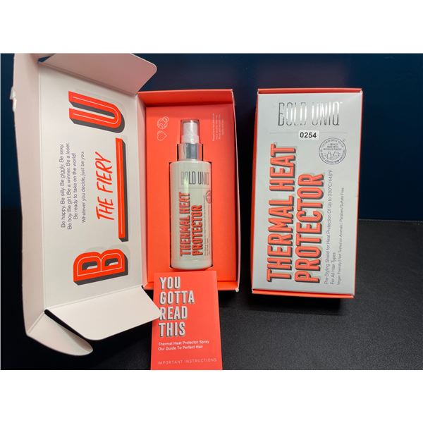 Lot of 2 Bold-Uniq Thermal Heat Protector Sprays - Pre-Styling Heat Shield for All Hair Types - New!