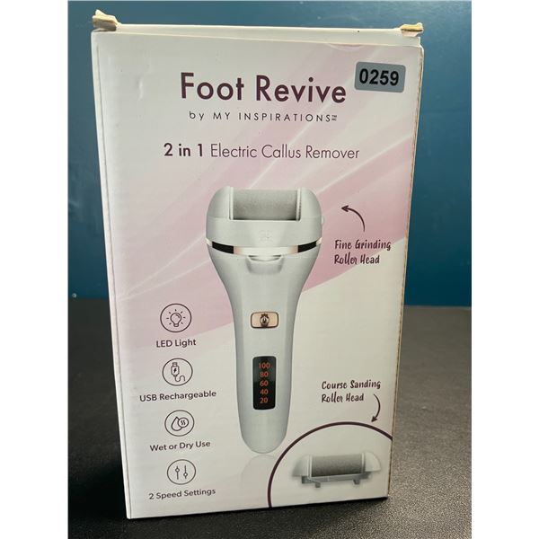Lot of 1 Foot Revive 2-in-1 Electric Callus Remover - Brand New