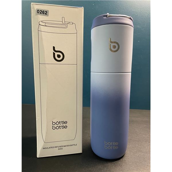 Lot of 1 Bottle Bottle Insulated Infuser Water Bottle - Blue Gradient - 24oz - Brand New