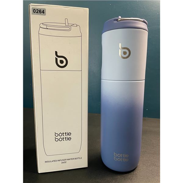 Lot of 1 Bottle Bottle Insulated Infuser Water Bottle - Blue Gradient - 24oz - Brand New
