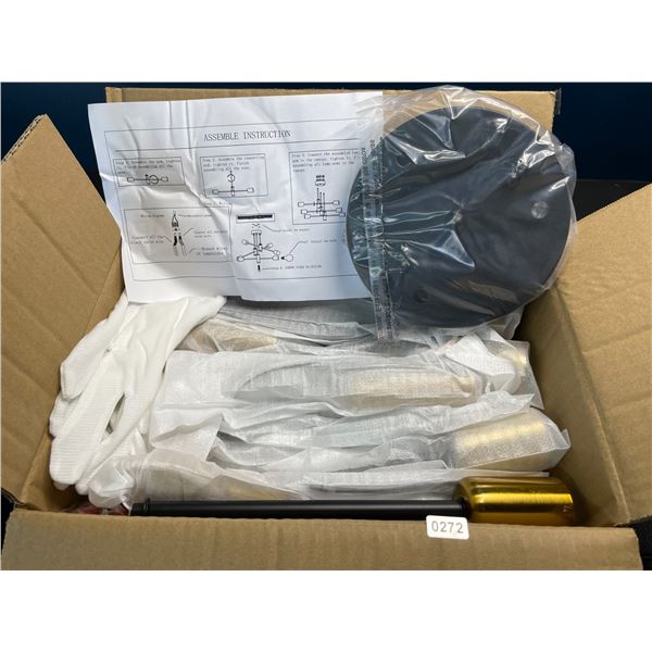 Lot of 1 Sputnik Style Semi-Flush Mount Ceiling Light Fixture - Brand New