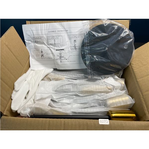 Lot of 1 Sputnik Style Semi-Flush Mount Ceiling Light Fixture - Brand New