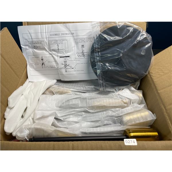 Lot of 1 Sputnik Style Semi-Flush Mount Ceiling Light Fixture - Brand New