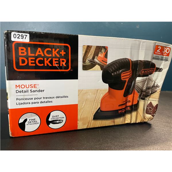 Lot of 1 Black + Decker Mouse Detail Sander - New Sealed (Damaged Box)