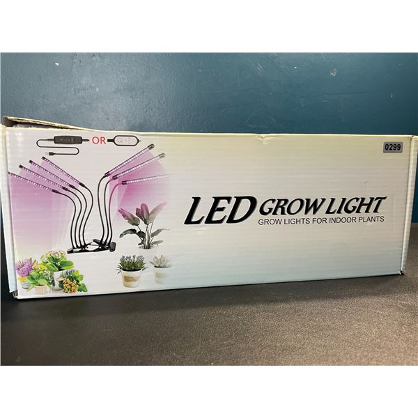 Lot of 1 LED Plant Grow Light for Indoor Plants - 4 Head Full Spectrum Plant Light - Brand New!