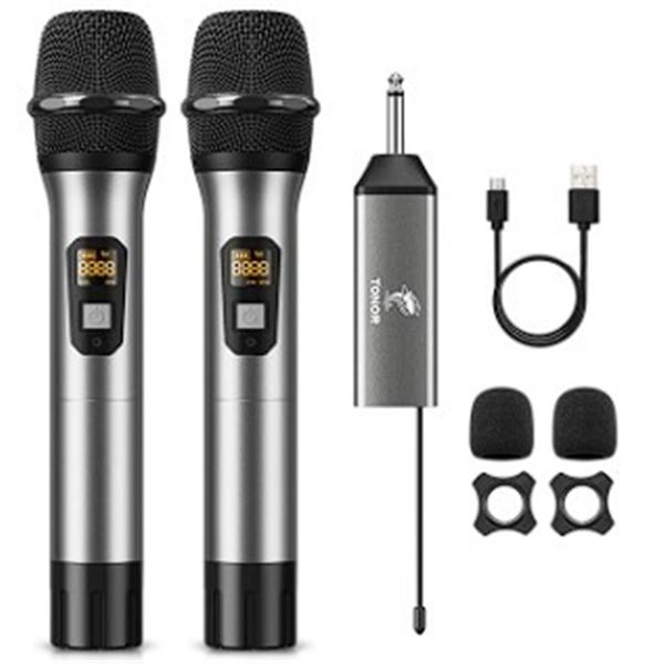 Lot of 1 Tonor TW630 UHF Dual Wireless Microphone Set - Brand New