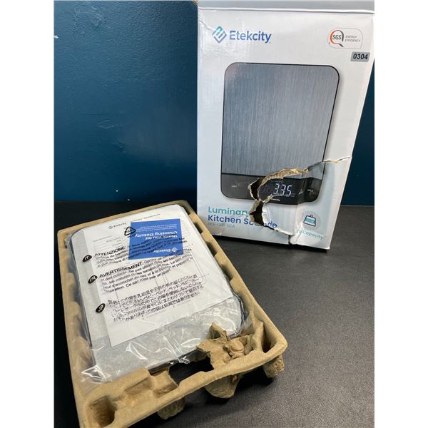 Lot of 1 Etekcity Luminary Kitchen Scale - Brand New (Damaged Box)
