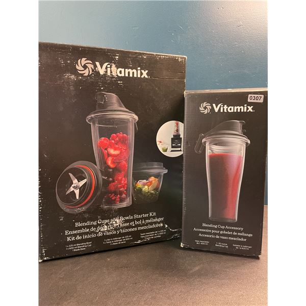 Lot of Vitamix Accessories - Blending Cups & Bowls Starter Kit + Blending Bowls Accessory - NEW