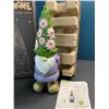 Image 2 : Lot of 1 Solar Gnome Statue - 11 inch - Brand New