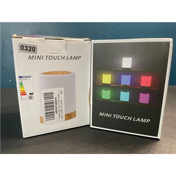 Lot of 2 Mini Touch Color-Changing Bedside/Table Lamps - Brand New
