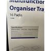 Image 2 : Lot of 1 Box of Multifunctional Organizer Trays - 16PCS - Assorted Sizes (See Photo) - Brand New