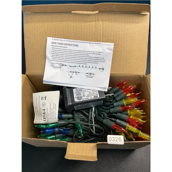 Lot of 1 Box of LED Mini Christmas String Lights - Multi-Color - 66FT Length - New
