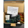 Image 1 : Lot of 1 Box of LED Mini Christmas String Lights - Multi-Color - 66FT Length - New