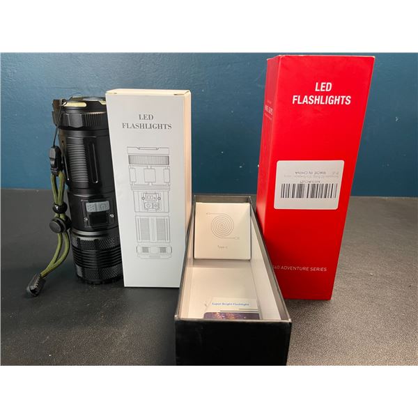 Lot of 1 Rechargeable LED High-Power Tactical Flashlight - Brand New