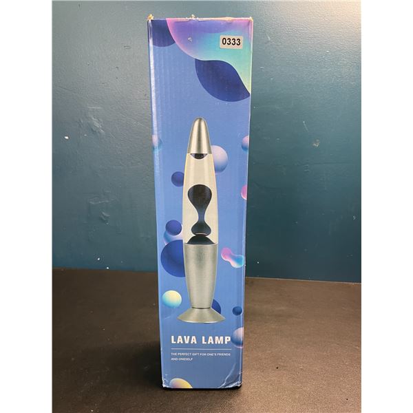Lot of 1 Lava Lamp - Silver - Brand New