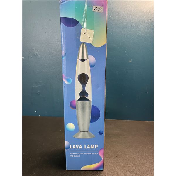 Lot of 1 Lava Lamp - Silver - Brand New