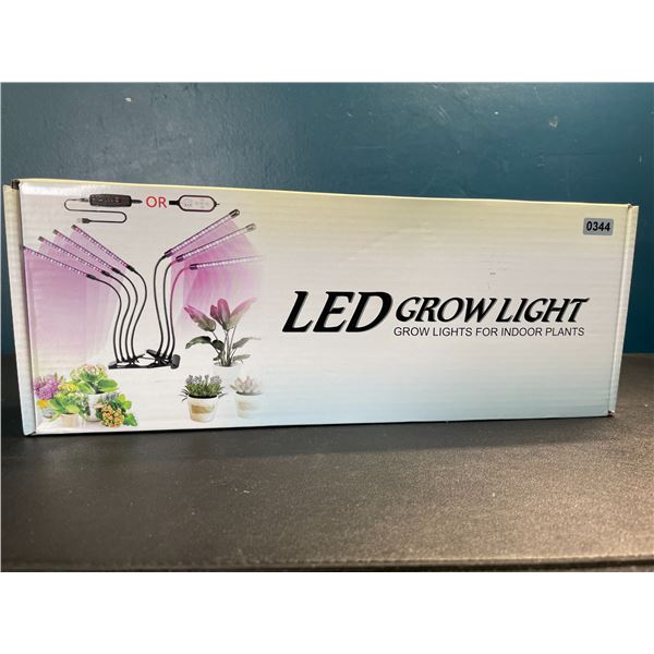 Lot of 1 LED Plant Grow Light for Indoor Plants - 4 Head Full Spectrum Plant Light - Brand New!