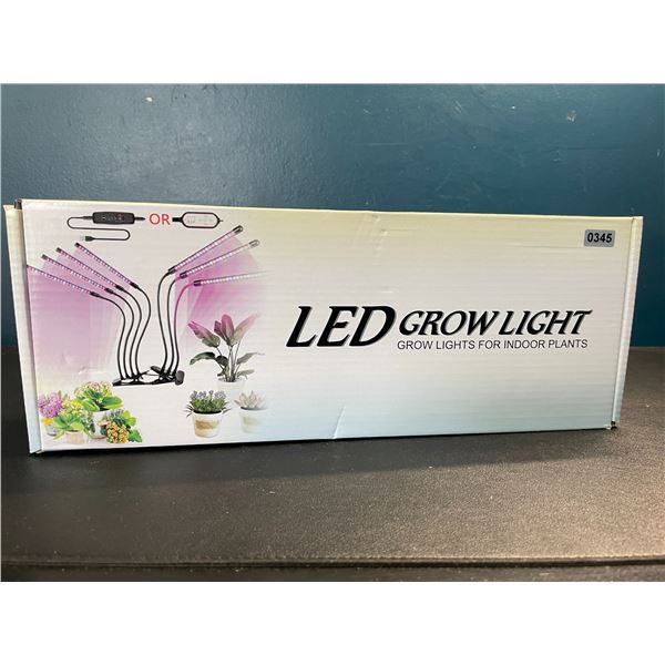 Lot of 1 LED Plant Grow Light for Indoor Plants - 4 Head Full Spectrum Plant Light - Brand New!