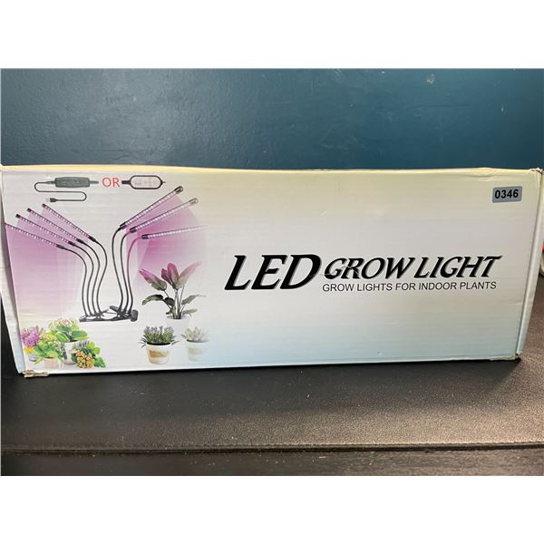 Lot of 1 LED Plant Grow Light for Indoor Plants - 4 Head Full Spectrum Plant Light - Brand New!
