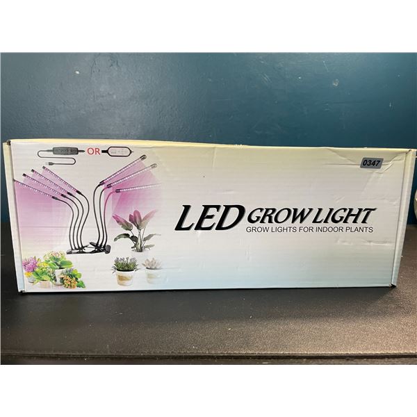 Lot of 1 LED Plant Grow Light for Indoor Plants - 4 Head Full Spectrum Plant Light - Brand New!