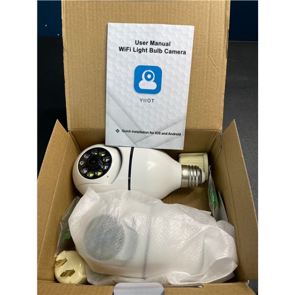 Lot of 1 2-Pack of Smart WiFi Light Bulb Home Security Cameras - Brand New