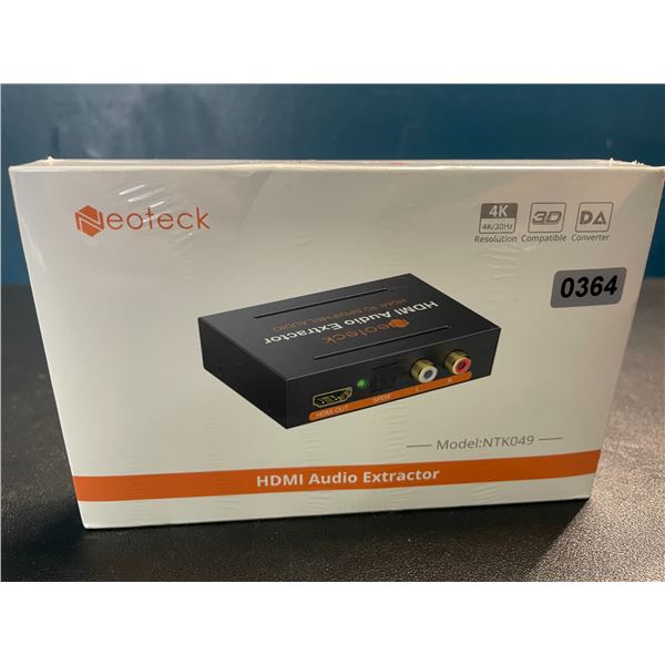 Lot of 1 Neoteck 1080P HDMI Audio Extractor - HDMI to HDMI + Audio Converter - New Sealed