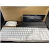 Image 2 : Lot of 1 Gaming Keyboard, Mouse, and Mousepad Set - White - Brand New