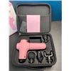 Image 2 : Lot of 1 Carecj Handheled Deep-Tissue Massage Gun - Pink - (Model: PM-12) - Brand New
