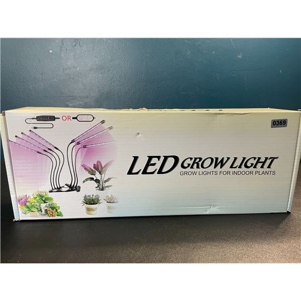 Lot of 1 LED Plant Grow Light for Indoor Plants - 4 Head Full Spectrum Plant Light - Brand New!