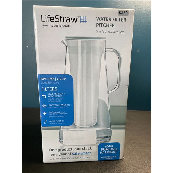 Lot of 1 LifeStraw Water Filter Pitcher - 1.6L - Brand New