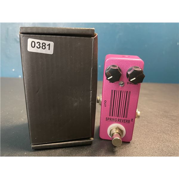 Lot of 1 MoskyAudio Mini Spring Reverb Guitar Effect Pedal - Brand New