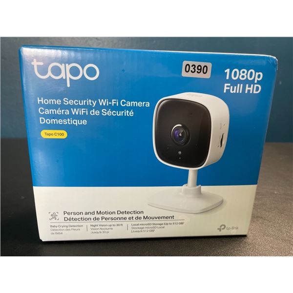 Lot of 1 Tapo 1080P Full HD Home Security Wi-Fi Camera w/ Person & Motion Detection - New Sealed