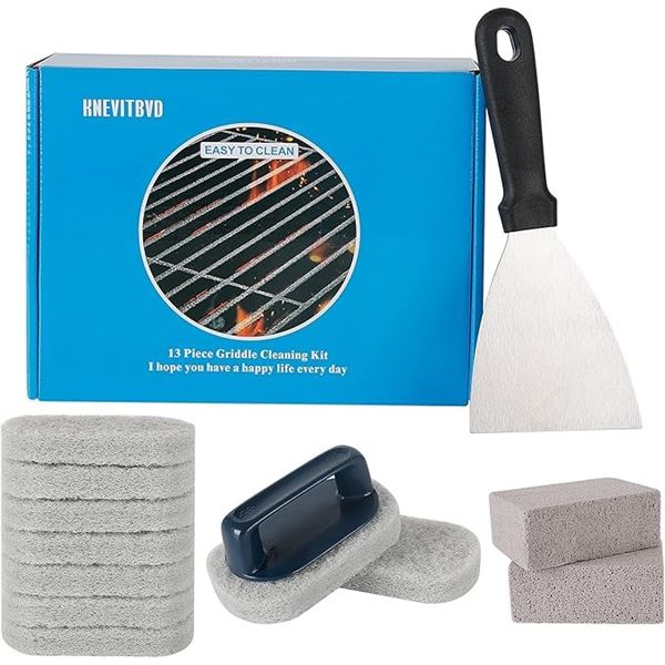 Lot of 1 13-Piece Griddle/Grill Cleaning Kit - Brand New!