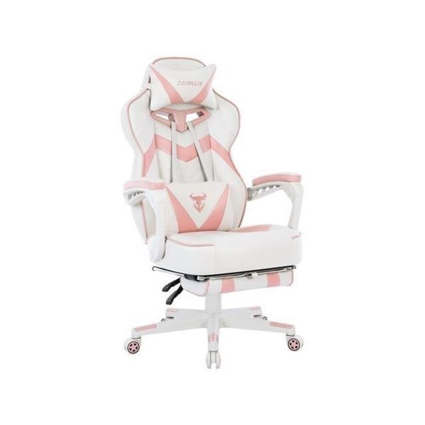 Lot of 1 Zeanus ZE-100 Pink/White Gaming Chair - Reclining PC Computer Chair - BRAND NEW!!!