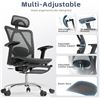 Image 2 : Lot of 1 Ergonomic Office Chair/Computer Desk Chair w/ Lumbar Support & Retractable Footrest- NEW