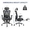 Image 3 : Lot of 1 Ergonomic Office Chair/Computer Desk Chair w/ Lumbar Support & Retractable Footrest- NEW