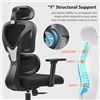 Image 2 : Lot of 1 FelixKing Ergonomic Computer Chair/Gaming Chair w/ Lumbar Support - Black - NEW