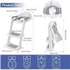 Image 2 : Lot of 1 Potty Training Toilet Seat with Step Stool Ladder - Grey - Brand New!