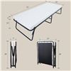Image 2 : Lot of 1 Leisuit Foldaway Guest Bed/Fold-Out Bed Frame w/ Memory Foam Mattress - BRAND NEW!