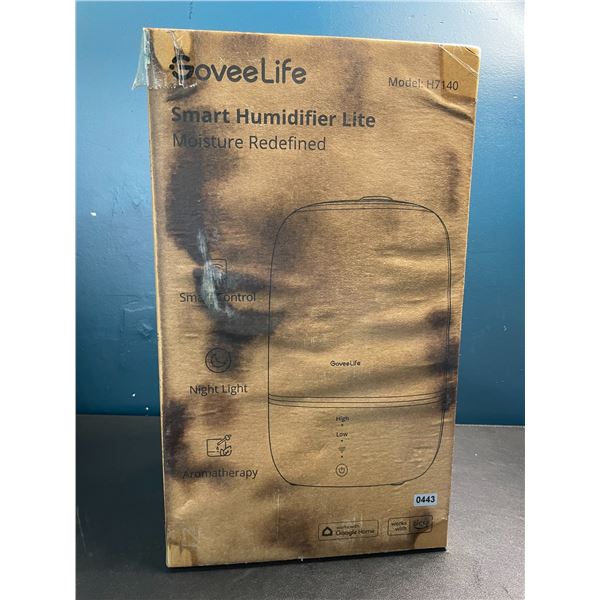 Lot of 1 GoveeLife Smart 3L Humidifier w/ Bluetooth/App Control - New (DAMAGED BOX - See photos)
