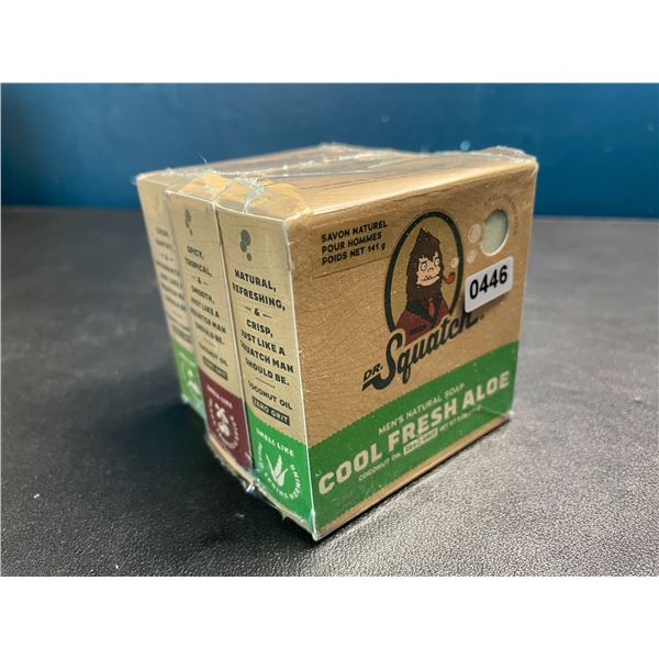 Lot of 1 Dr. Squatch All Natural Bar Soap for Men, 3-Bar Variety Pack - Brand New Sealed!