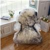 Image 1 : Lot of 1 WL+ALLEN Large Sheepskin Fur Chair Seat Cover/Rug - 2.5 x 3.6 FT Size - Brand New!