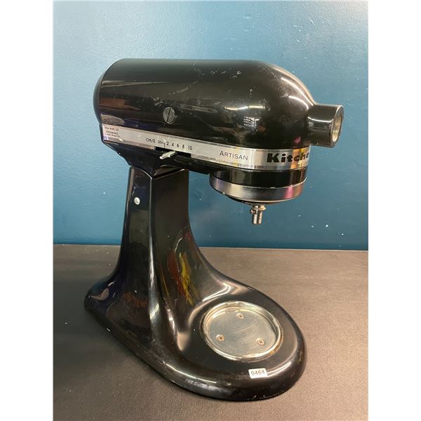 Lot of 1 KitchenAid Artisan Series 5QT Tilt-Head Stand Mixer - Black - Used - No Bowl - Works/Tested