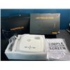 Image 2 : Lot of 1 Happrun Portable LED Projector w/ Wifi & Bluetooth & Simple 100" Proector Screen - New