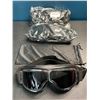 Image 3 : Lot of 3 Motorcycle Goggles - Black - Brand New